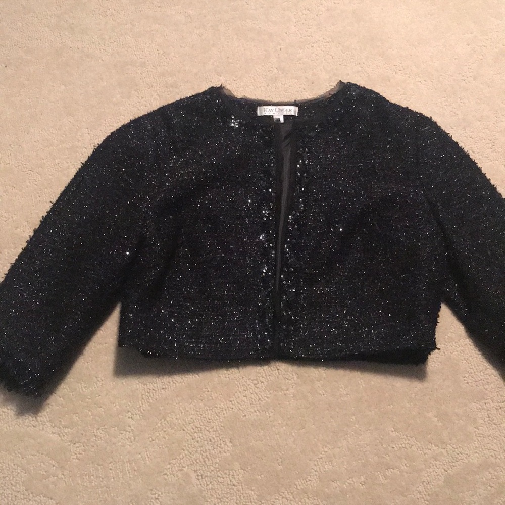 Tweed and sequin bolero